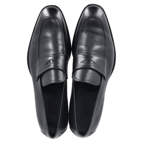 Ermenegildo Zegna Penny-Loafer aus schwarzem Leder - Image 3