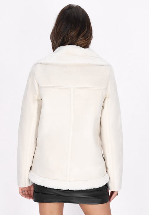 Faina Jacke Damen Wollweiß - Image 4