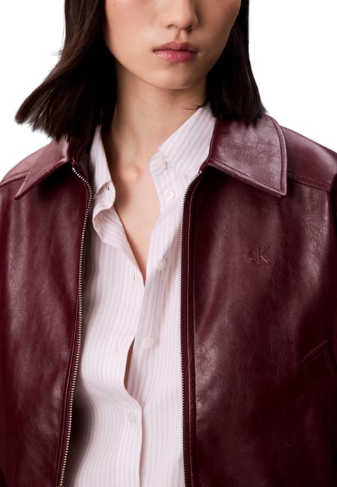 Nachahmungsleder Zip-Jacke - Image 2