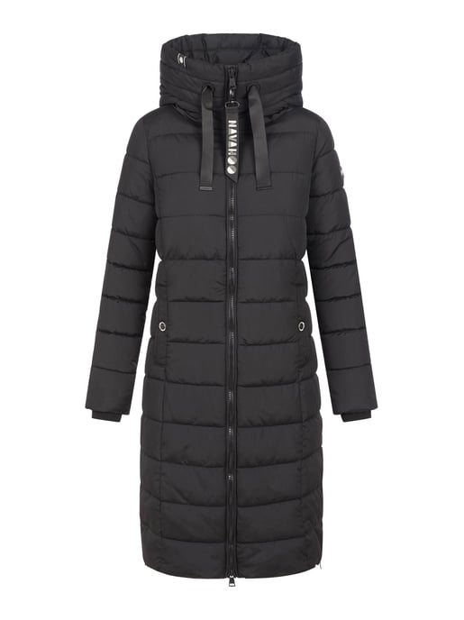 Navahoo Mondmädchen Damen Winter Steppmantel mit Kapuze und Fleecefutter - Image 2