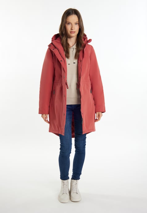 usha Wattierter Kurzmantel Damen Vintage Rot - Image 2