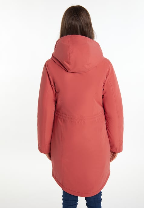usha Wattierter Kurzmantel Damen Vintage Rot - Image 4