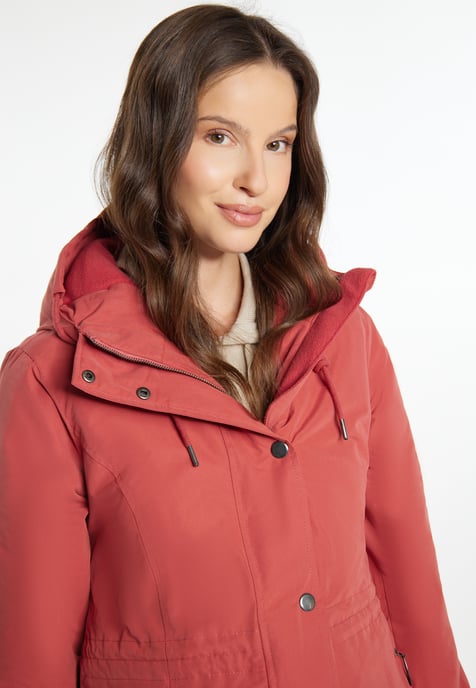 usha Wattierter Kurzmantel Damen Vintage Rot - Image 5