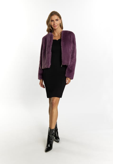 Faina Faux Fur Jacke Damen violett - Image 2