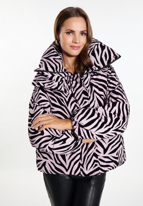 Faina Steppjacke mit Zebra-Print Damen Lila Zebra - Image 3