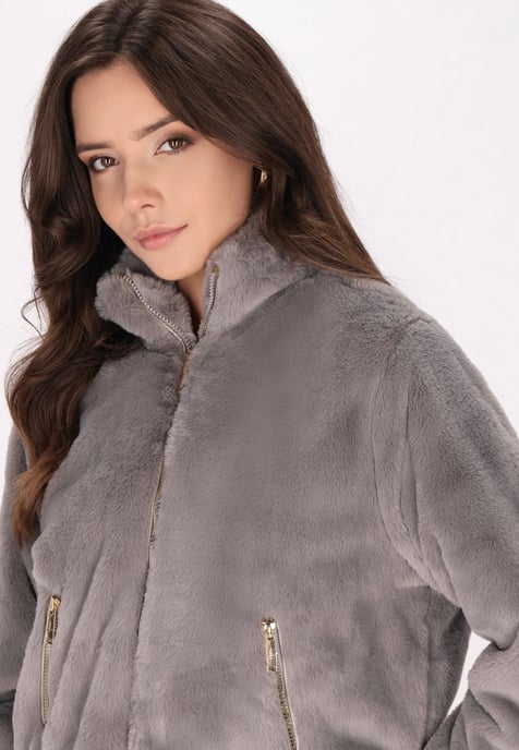 Faina Jacke Damen grau - Image 5
