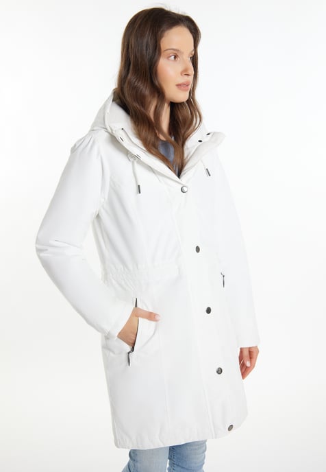 usha Wattierter Kurzmantel Damen Wollweiß - Image 3