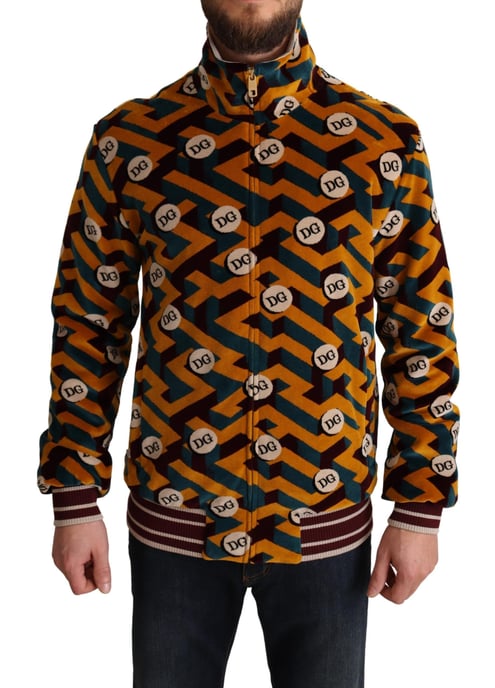 Geometrisches Print Trainingsjacke - Image 1