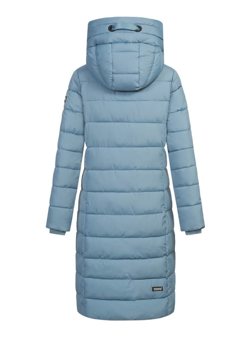 Navahoo Mondmädchen Damen Winter Steppmantel mit Kapuze und Fleecefutter - Image 4
