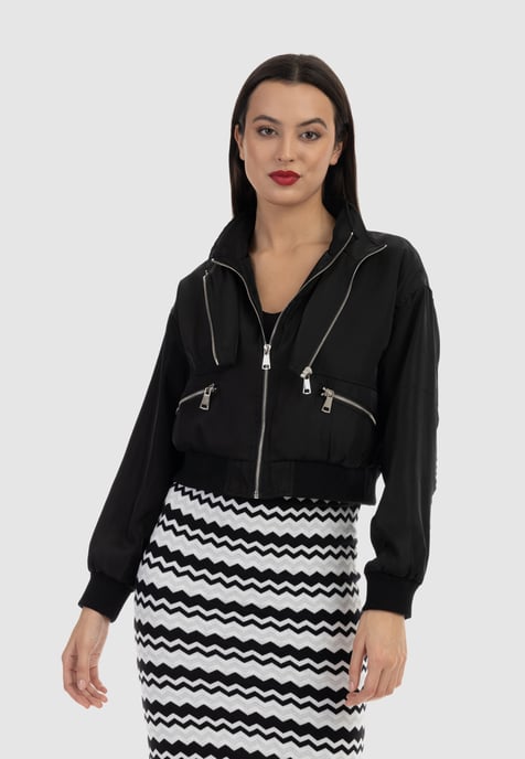 Faina Jacke Damen schwarz - Image 3