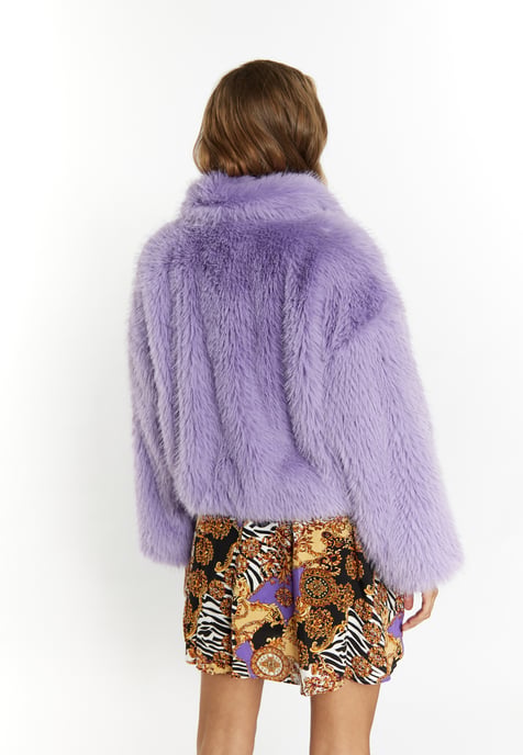 Faina Faux Fur Blouson Damen helllila - Image 4
