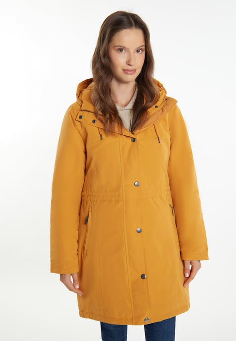 usha Wattierter Kurzmantel Damen Curry - Image 3