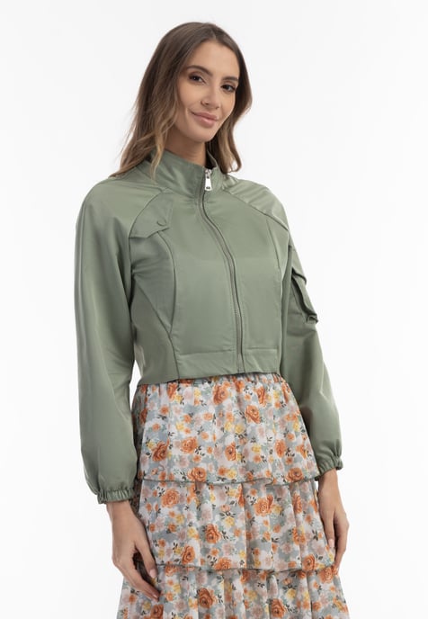 Faina Jacke Damen oliv - Image 3