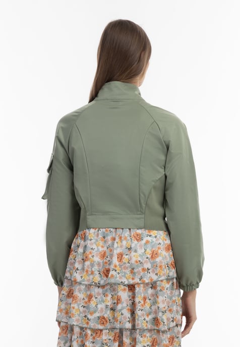 Faina Jacke Damen oliv - Image 4