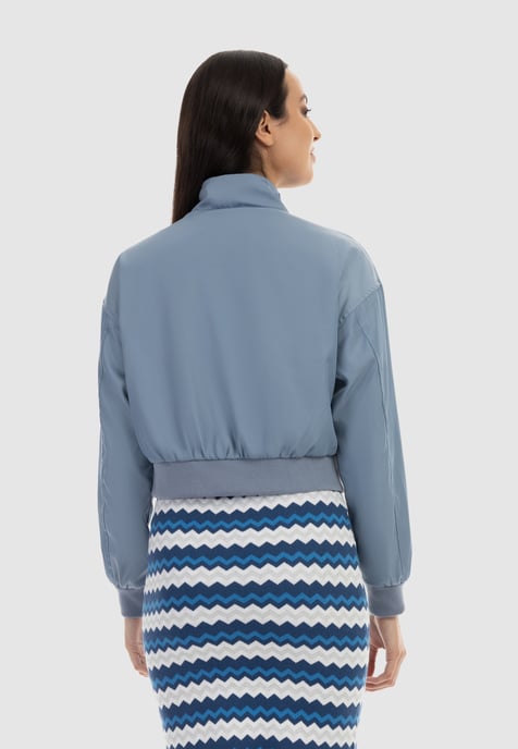 Faina Jacke Damen rauchblau - Image 4