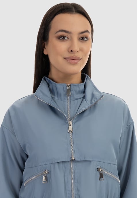 Faina Jacke Damen rauchblau - Image 5