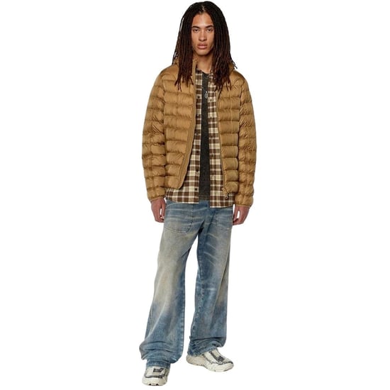 Diesel - Jacke für Herren, mit Kapuze (Braun) - Image 2