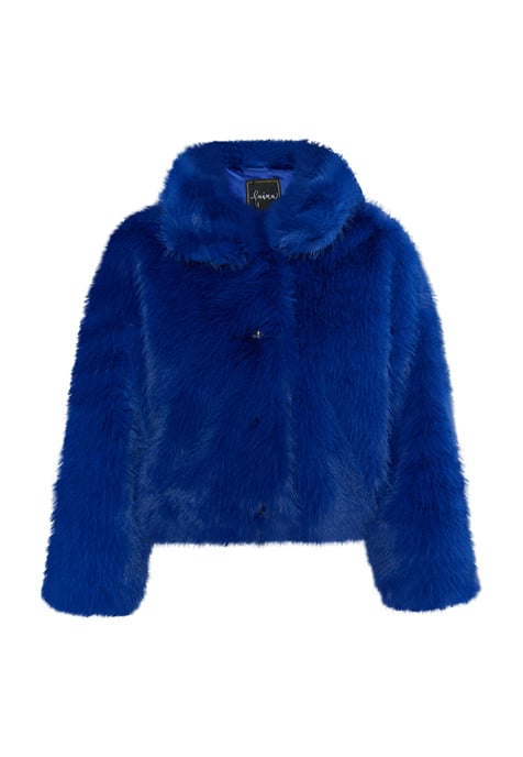 Faina Faux Fur Blouson Damen KÖNIGSBLAU - Image 1