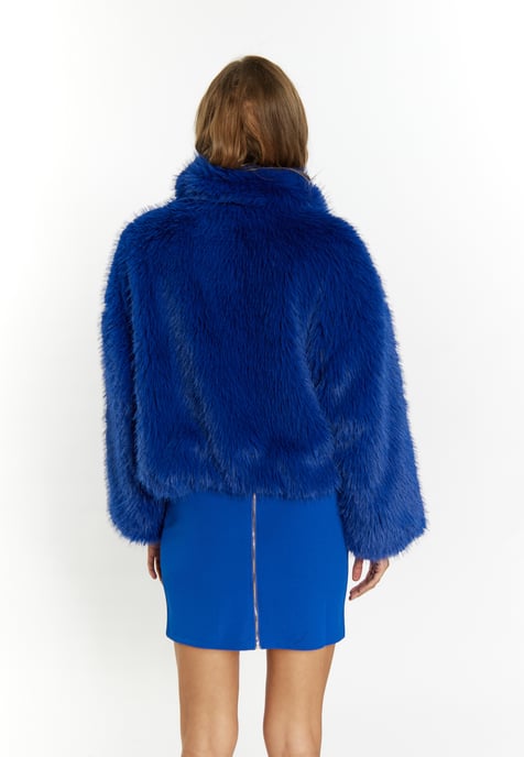 Faina Faux Fur Blouson Damen KÖNIGSBLAU - Image 4