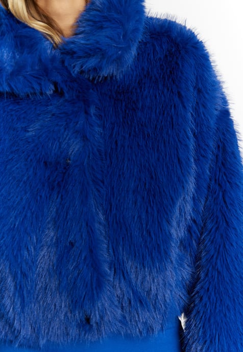 Faina Faux Fur Blouson Damen KÖNIGSBLAU - Image 5