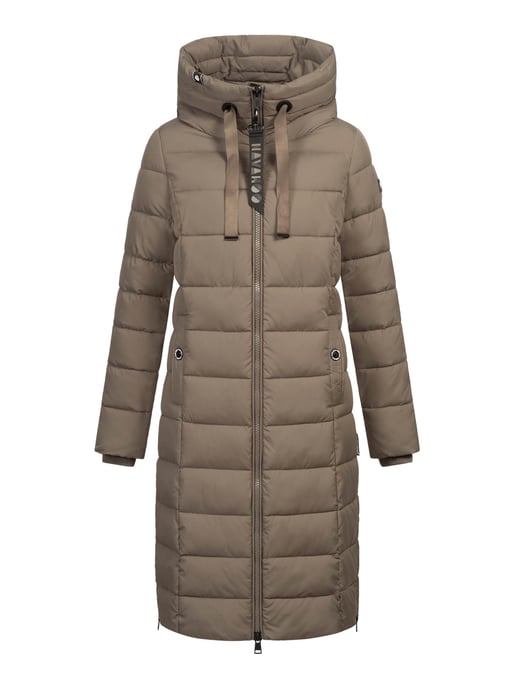Navahoo Mondmädchen Damen Winter Steppmantel mit Kapuze und Fleecefutter - Image 2