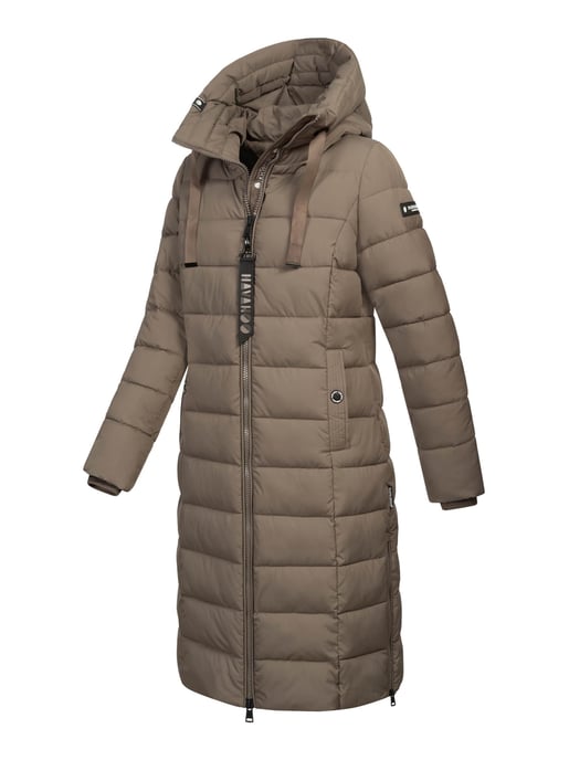 Navahoo Mondmädchen Damen Winter Steppmantel mit Kapuze und Fleecefutter - Image 3