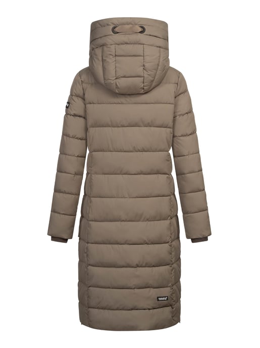 Navahoo Mondmädchen Damen Winter Steppmantel mit Kapuze und Fleecefutter - Image 4