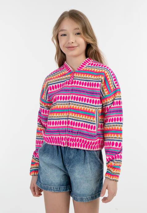 IZIA Bomberjacke Mädchen Mehrfarbig Pink - Image 3