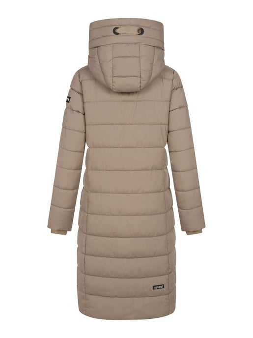 Navahoo Mondmädchen Damen Winter Steppmantel mit Kapuze und Fleecefutter - Image 4