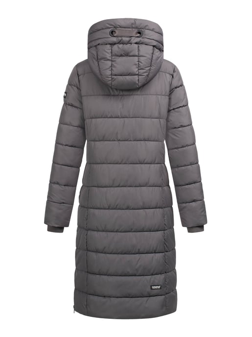 Navahoo Mondmädchen Damen Winter Steppmantel mit Kapuze und Fleecefutter - Image 4