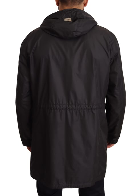 Schwarze Kapuzenjacke Jkt2925 - Image 3
