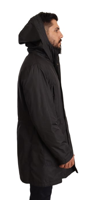Schwarze Kapuzenjacke Jkt2925 - Image 4