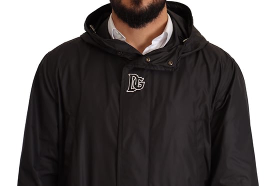 Schwarze Kapuzenjacke Jkt2925 - Image 5