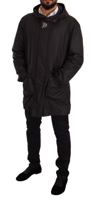 Schwarze Kapuzenjacke Jkt2925 - Image 6