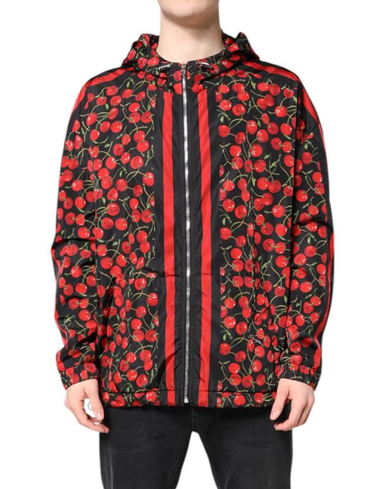Kapuzenjacke mit Kirschdruck - Image 2