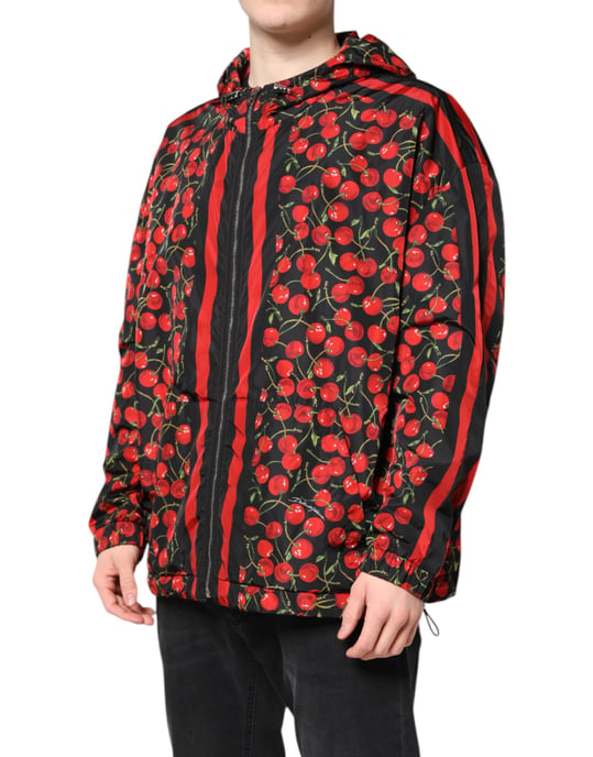 Kapuzenjacke mit Kirschdruck - Image 3