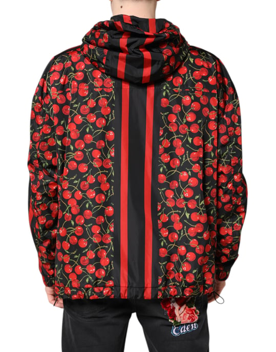 Kapuzenjacke mit Kirschdruck - Image 4