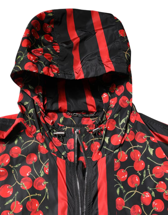 Kapuzenjacke mit Kirschdruck - Image 5