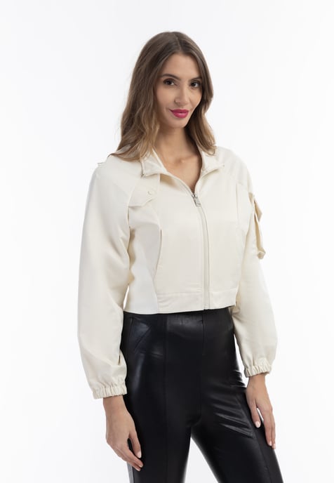 Faina Jacke Damen Creme - Image 3