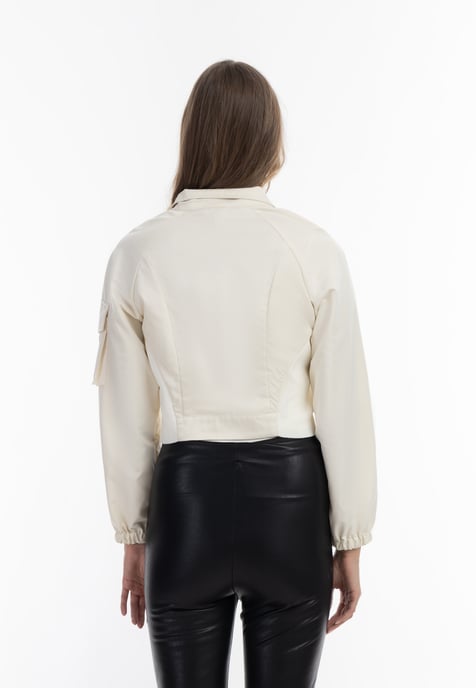 Faina Jacke Damen Creme - Image 4