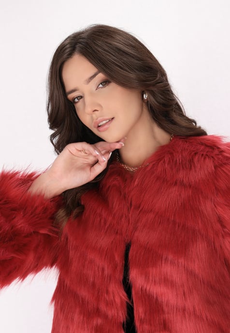 Faina Jacke Damen weinrot - Image 5