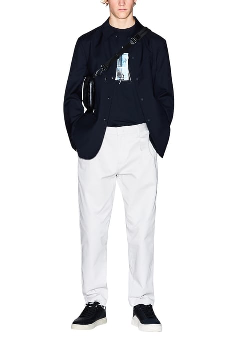 Marineblauer Blazer mit Knopfverschluss - Image 3