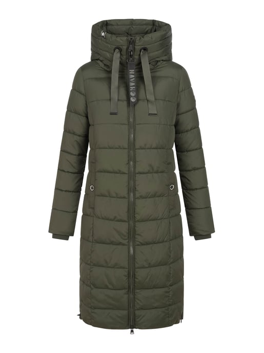 Navahoo Mondmädchen Damen Winter Steppmantel mit Kapuze und Fleecefutter - Image 2