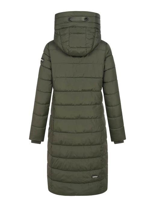 Navahoo Mondmädchen Damen Winter Steppmantel mit Kapuze und Fleecefutter - Image 4