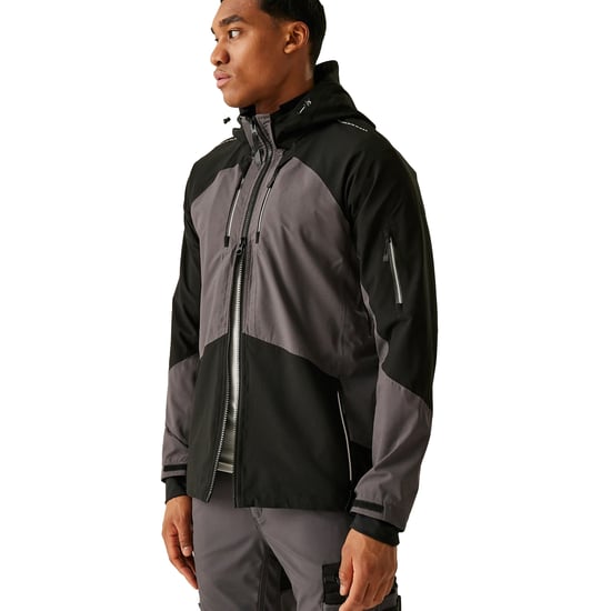 Regatta Professional - Softshelljacke für Herren, Wasserfest, 4-fache Dehnrichtung (Schiefergrau/Schwarz) - Image 4
