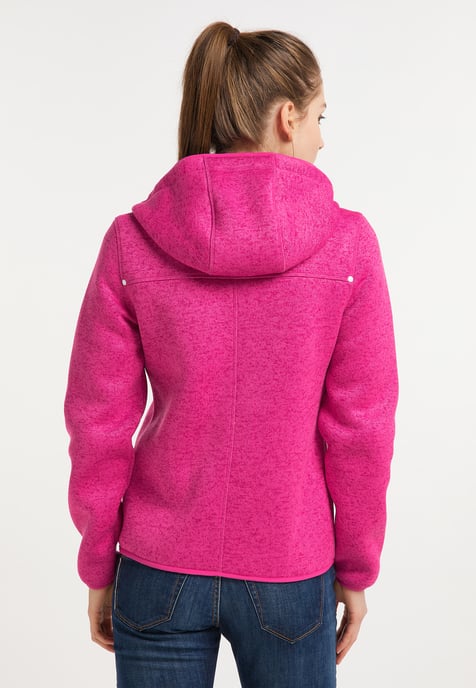 ICEBOUND Strickfleecejacke Damen rosa Melange - Image 4