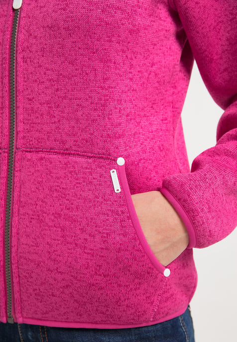 ICEBOUND Strickfleecejacke Damen rosa Melange - Image 5