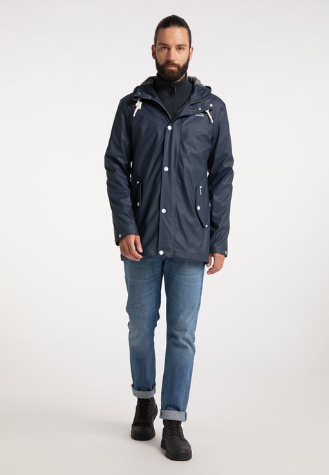 ICEBOUND Serie urbaner Regen Regenjacke Herren Marine - Image 2