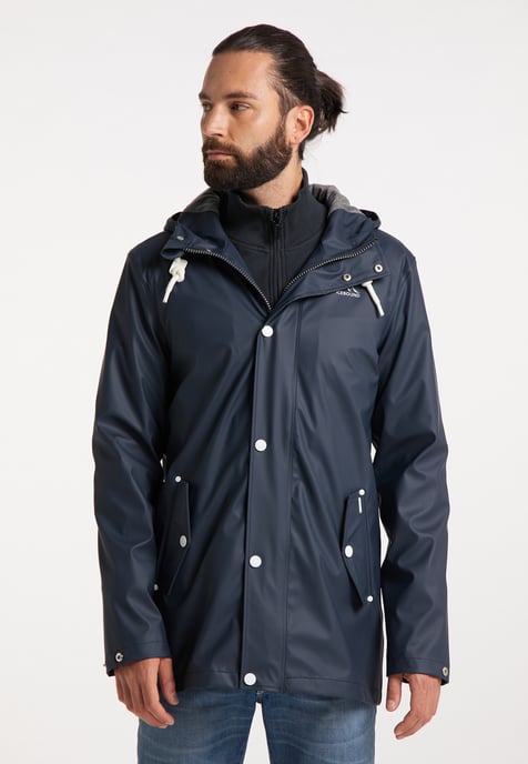 ICEBOUND Serie urbaner Regen Regenjacke Herren Marine - Image 3