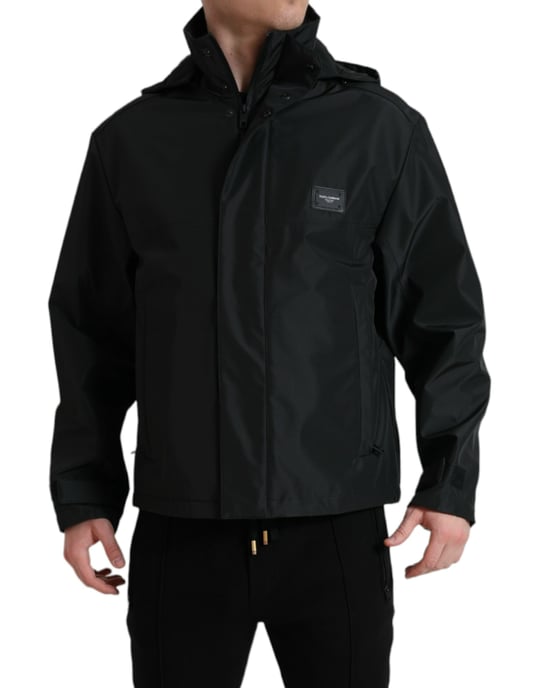 Kapuze Jacke Schwarz - Image 1